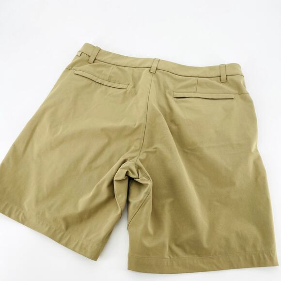 Lululemon Mens Tan Flat Front Classic Fit Khaki Chino Short - Picture 3 of 3